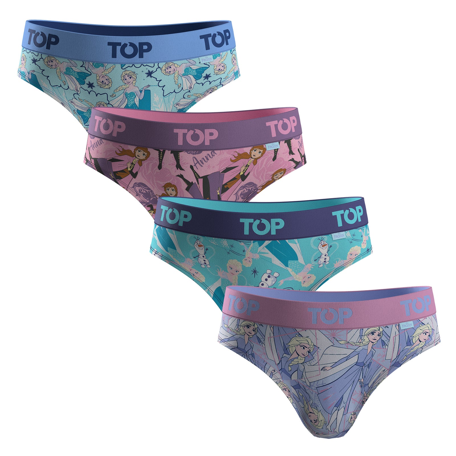 Calzón Pantaletas NIÑA Algodón Pack 4 Frozen C1