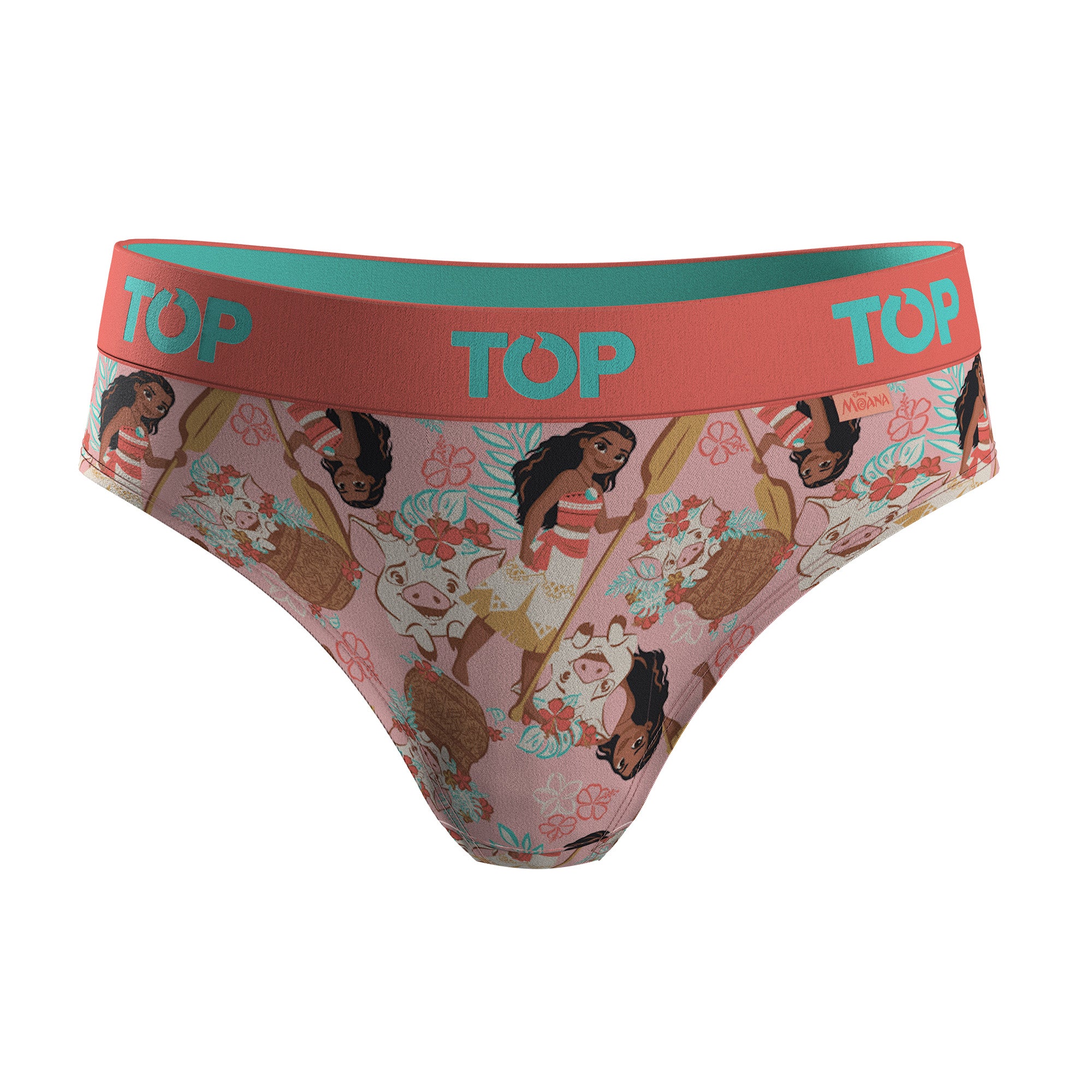 Calzón Pantaletas NIÑA Algodón Pack 4 Moana C1