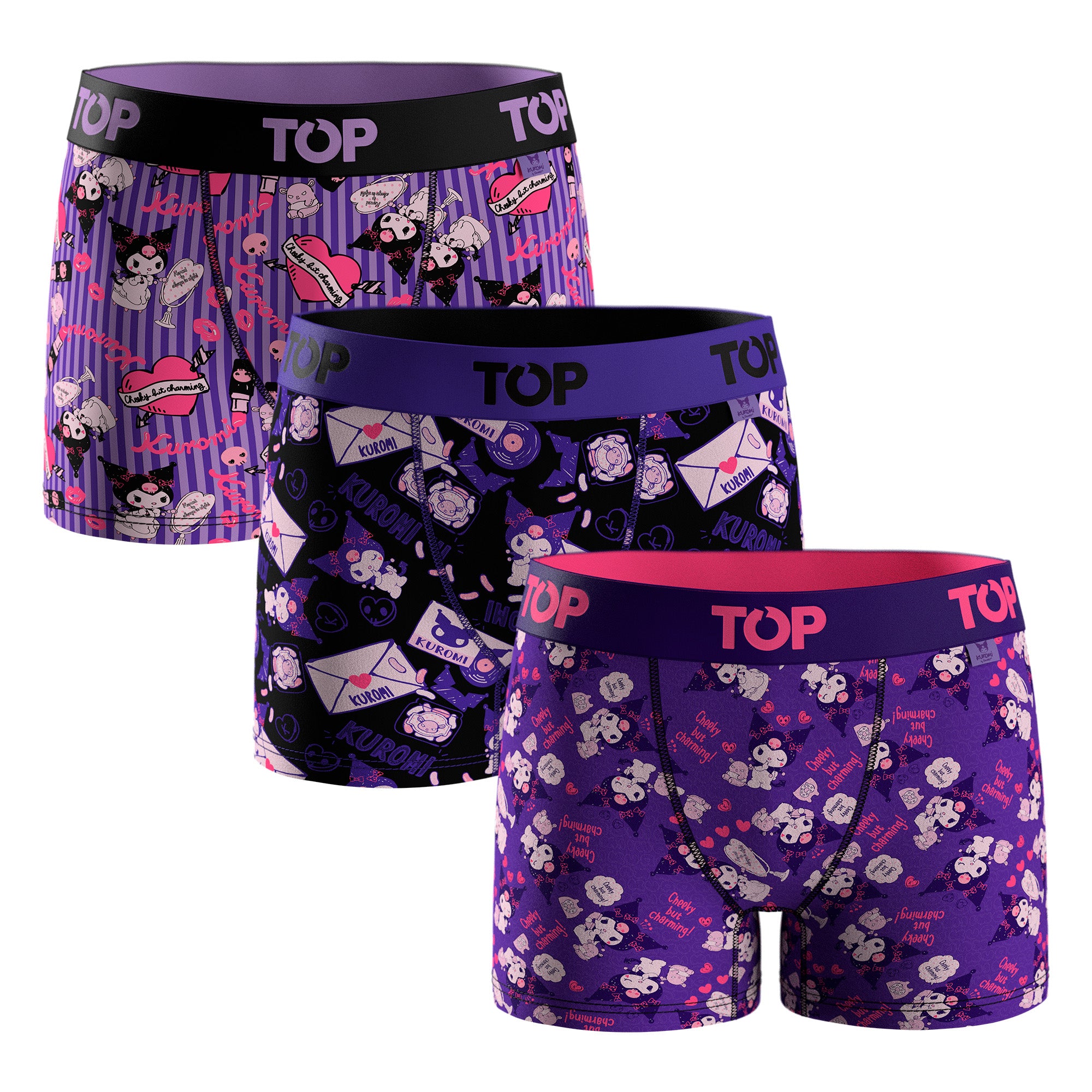 Bóxer Medio NIÑA Algodón Pack 3 Kuromi C5