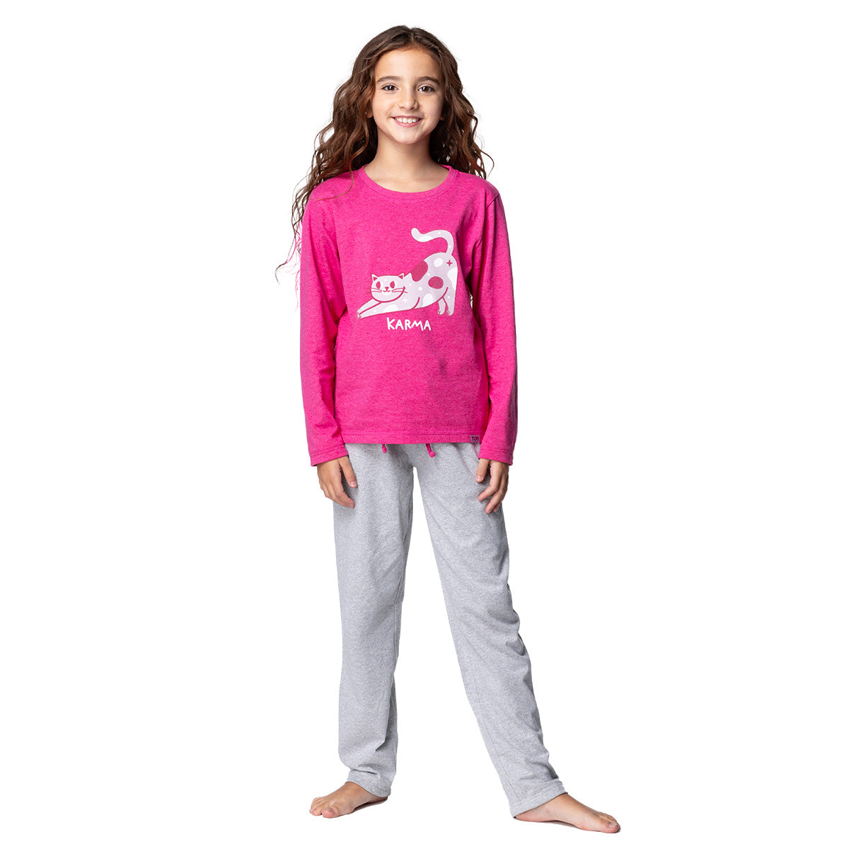 Pijama Largo Niña Algodón Invierno C1