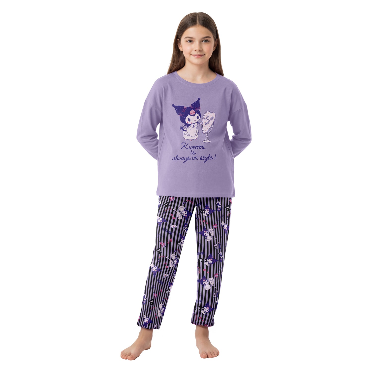 Pijama Largo Niña Algodón Invierno Hello Kitty C5