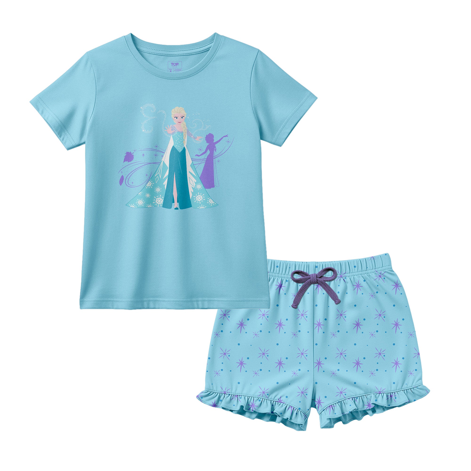 Pijama Niña Algodón Verano Frozen C1