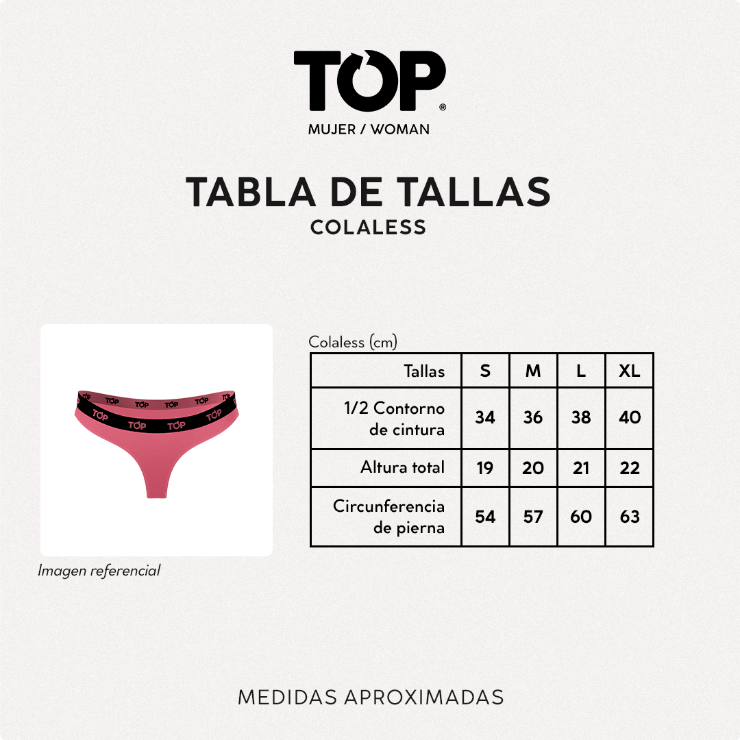 Colaless Algodón con Elástico Pack 3 C1