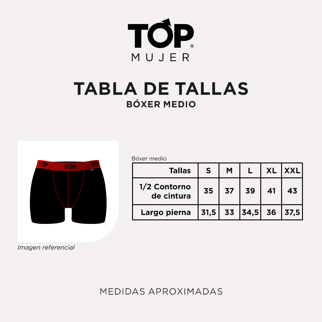 Bóxer Medio Modal MUJER Pack 3 C1