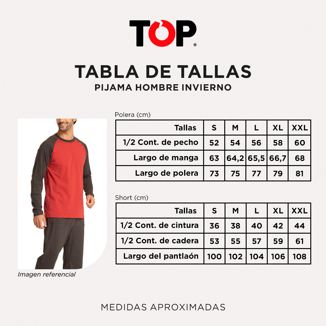 Pijama Hombre Invierno Algodón Naruto C1
