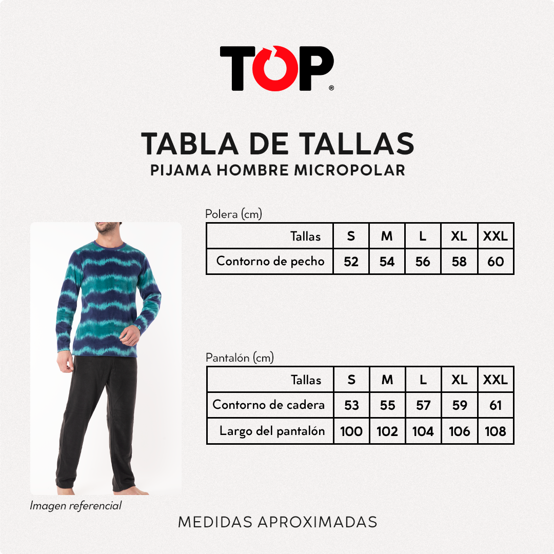 Pijama Invierno Hombre Micropolar C1