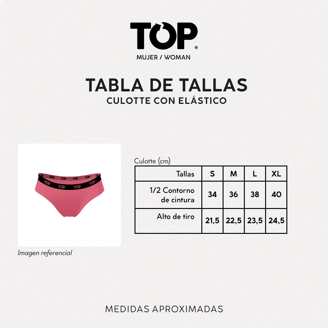 Calzón Culotte Algodón Pack 3 Colección Skins C2