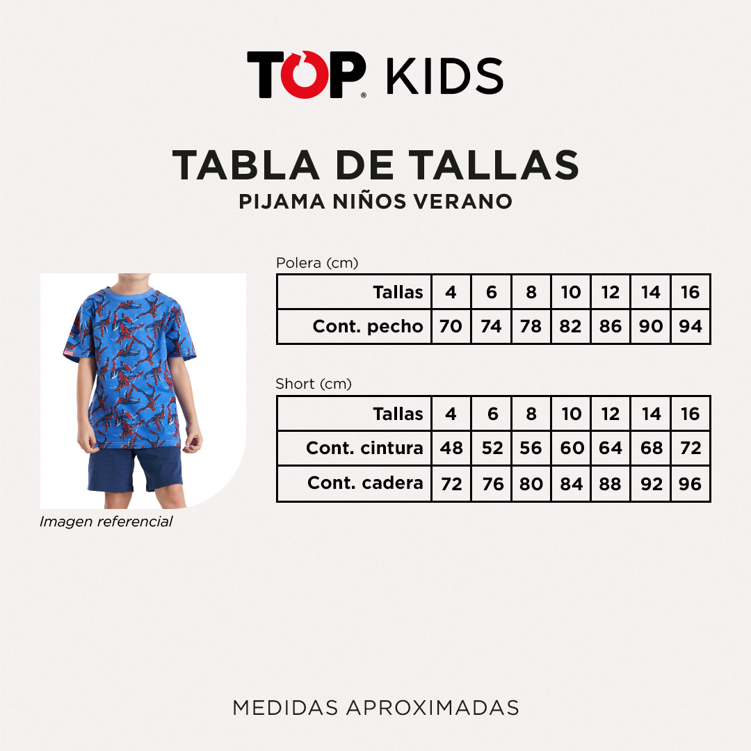 Pijama Verano Niño Algodón Marvel C1