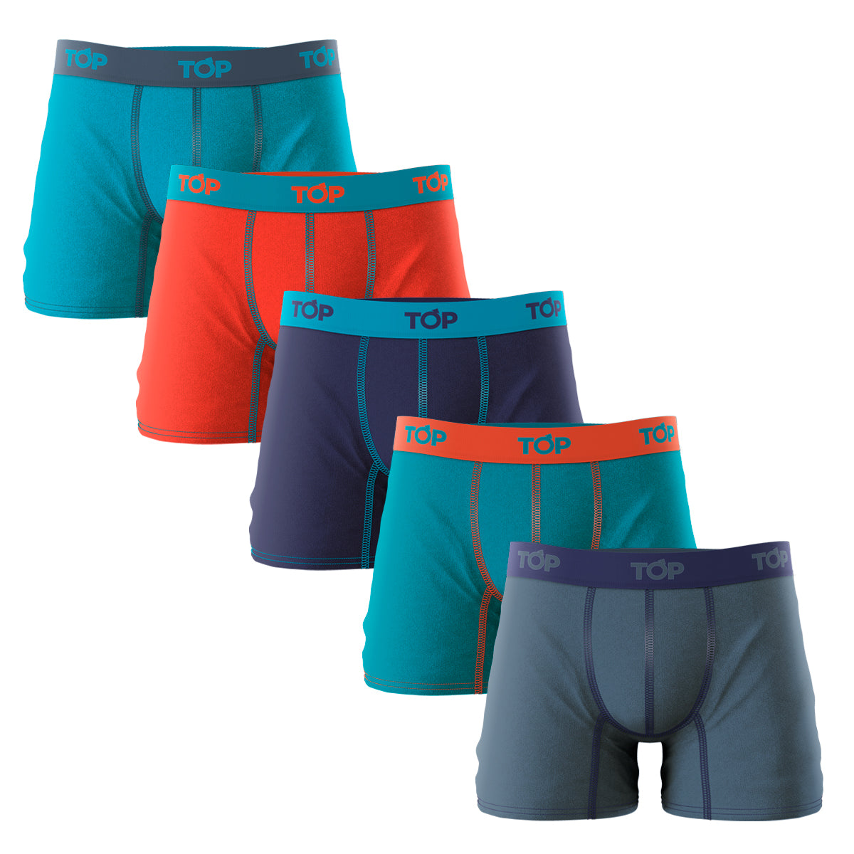 Boxer Medio Algodón CY Pack 5 C2